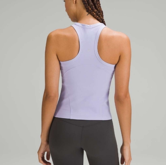 Lululemon Align Waist-Length Racerback Tank Top Lilac Smoke Size 12 - Picture 2 of 9